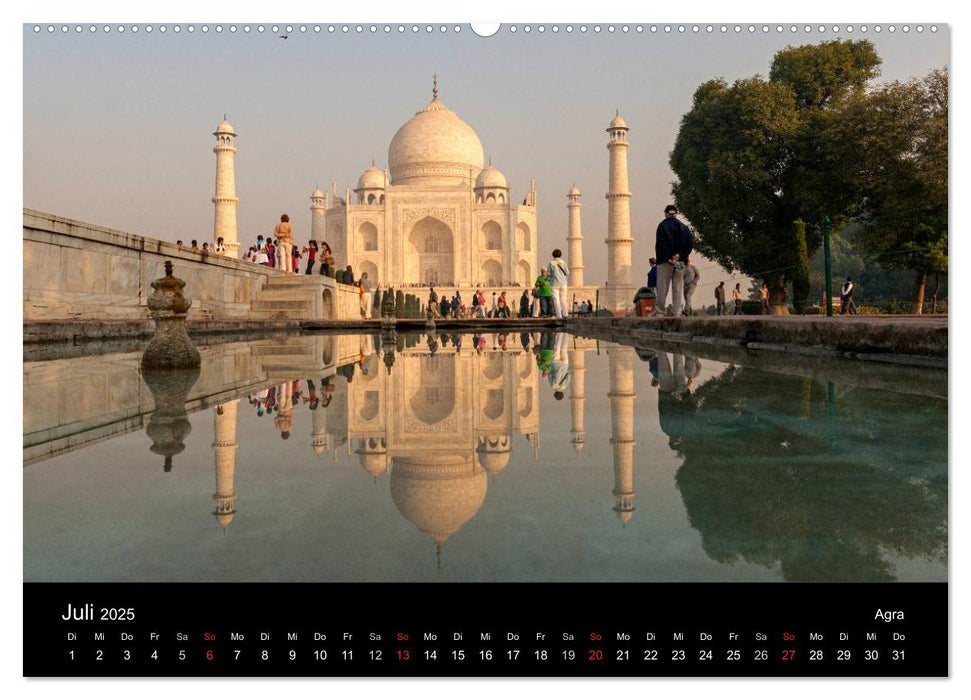 Indien, vom Taj Mahal zur Wüste Thar (CALVENDO Premium Wandkalender 2025)