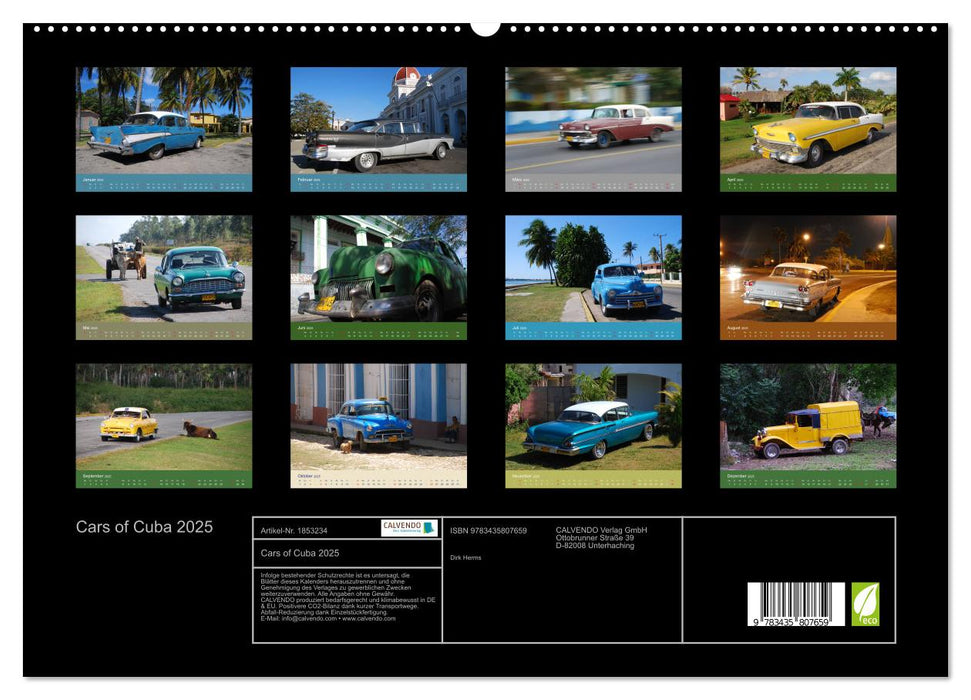 Cars of Cuba 2025 (CALVENDO Premium Wandkalender 2025)