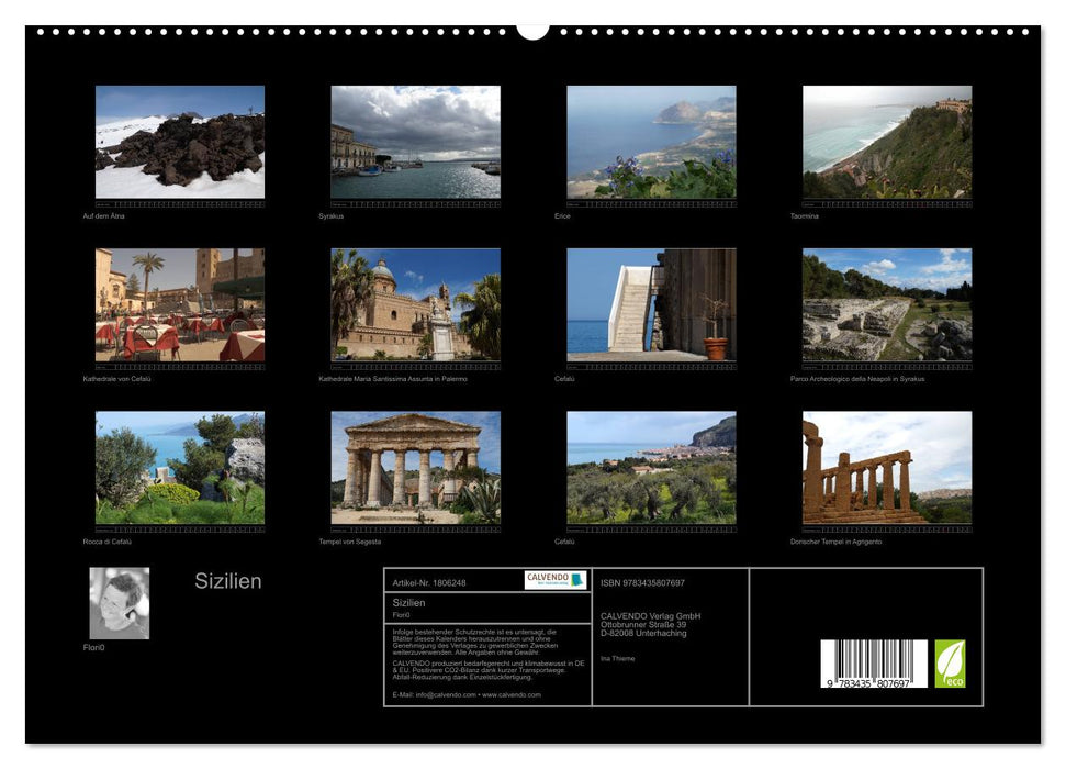 Sizilien (CALVENDO Premium Wandkalender 2025)