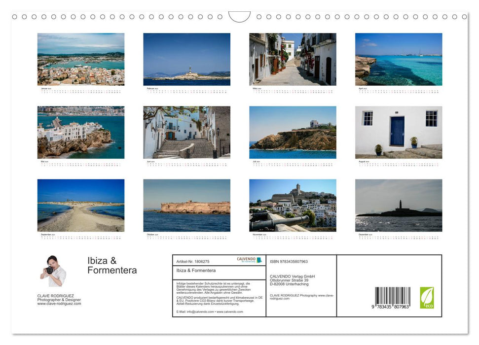 Ibiza & Formentera (CALVENDO Wandkalender 2025)