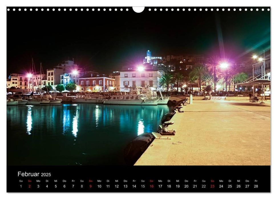 Ibiza by night (CALVENDO Wandkalender 2025)