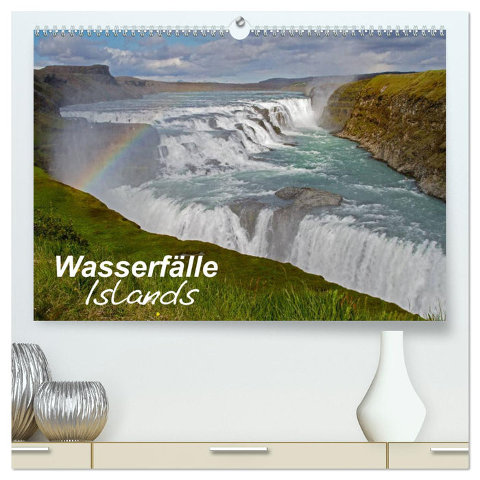 Wasserfälle Islands (CALVENDO Premium Wandkalender 2025)