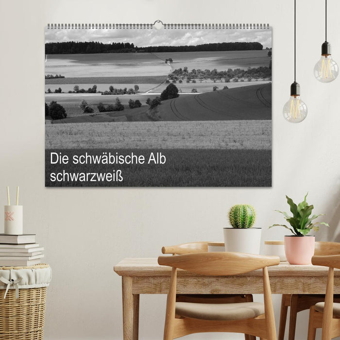 Schwäbische Alb schwarzweiß (CALVENDO Wandkalender 2025)