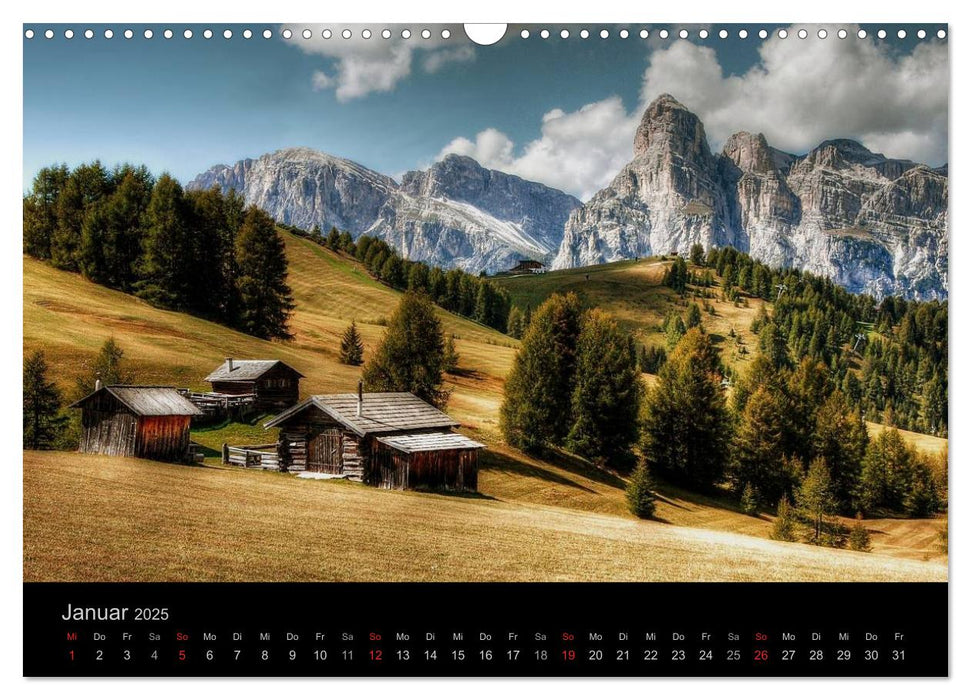 Mystische Dolomiten (CALVENDO Wandkalender 2025)