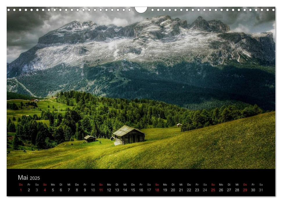 Mystische Dolomiten (CALVENDO Wandkalender 2025)