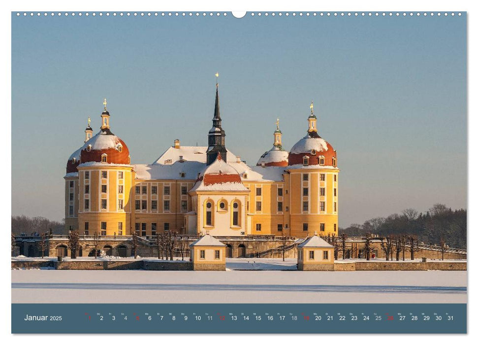 Sachsens Schlösser und Burgen (CALVENDO Premium Wandkalender 2025)