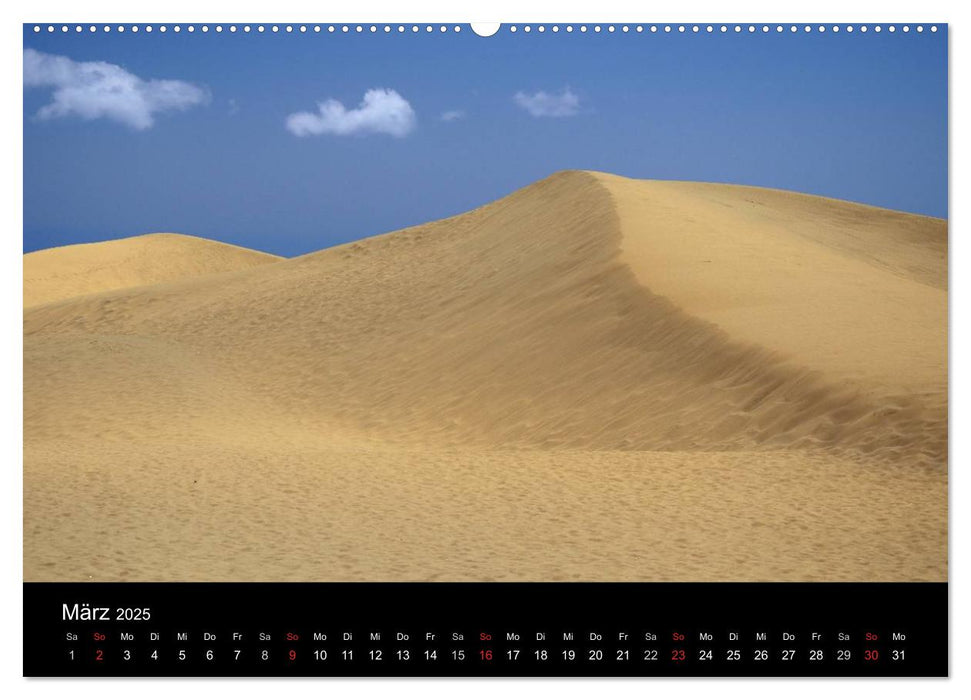 GRAN CANARIA/Dünen von Maspalomas (CALVENDO Premium Wandkalender 2025)