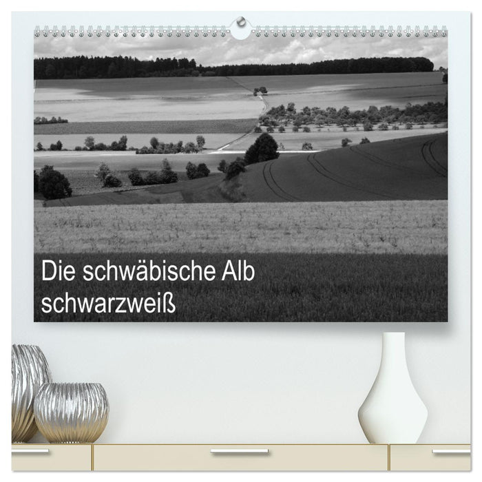 Schwäbische Alb schwarzweiß (CALVENDO Premium Wandkalender 2025)