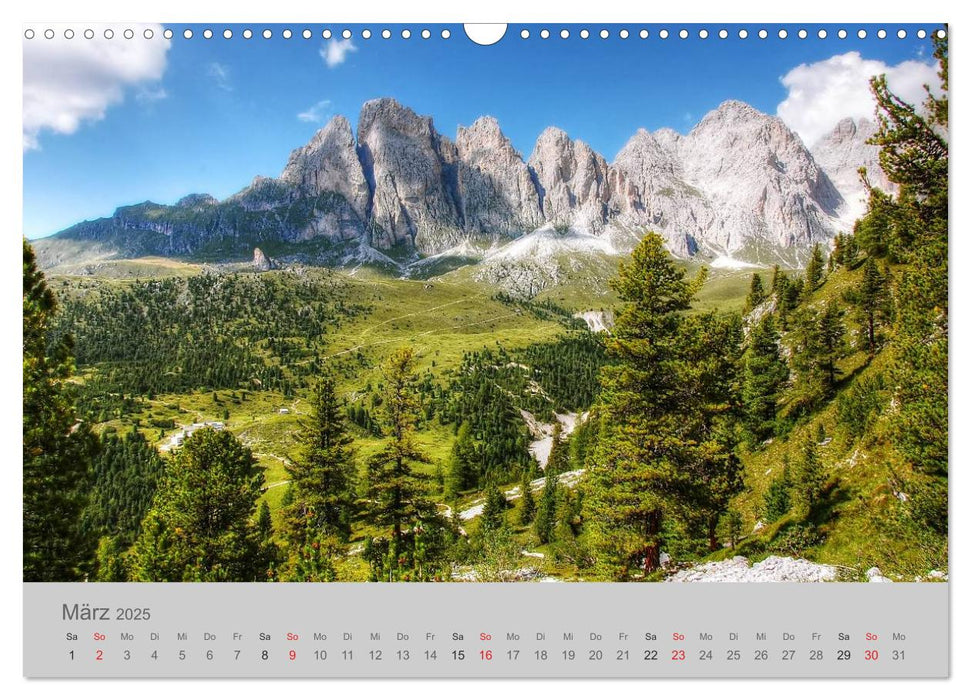 Südtirol - Gröden und Alta Badia (CALVENDO Wandkalender 2025)