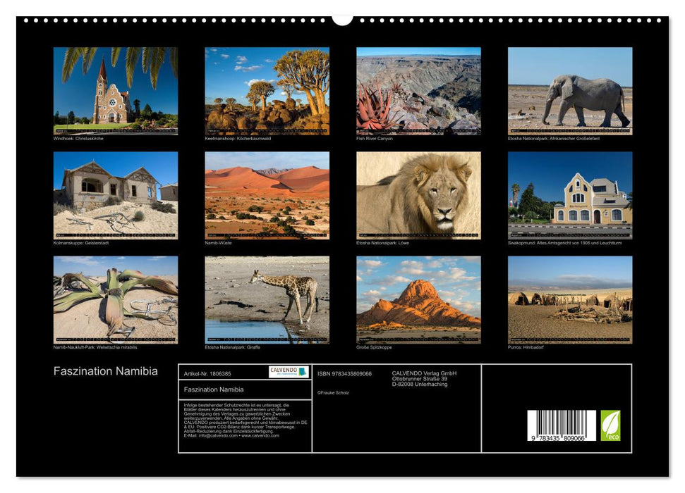 Faszination Namibia (CALVENDO Premium Wandkalender 2025)