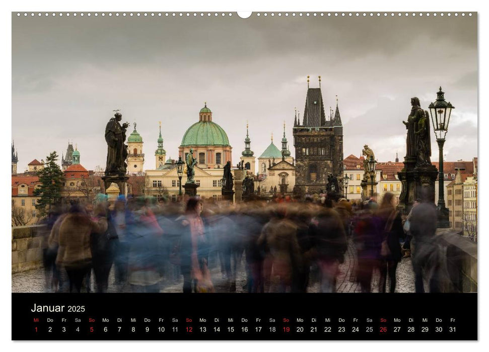 Prag - die goldene Stadt (CALVENDO Premium Wandkalender 2025)