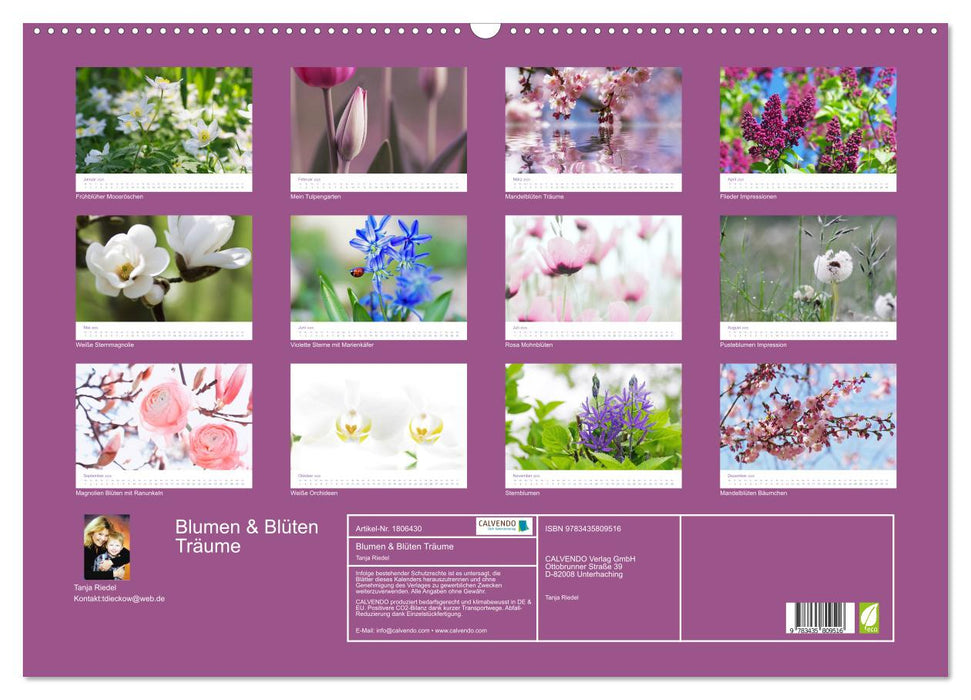 Blumen & Blüten Träume (CALVENDO Wandkalender 2025)