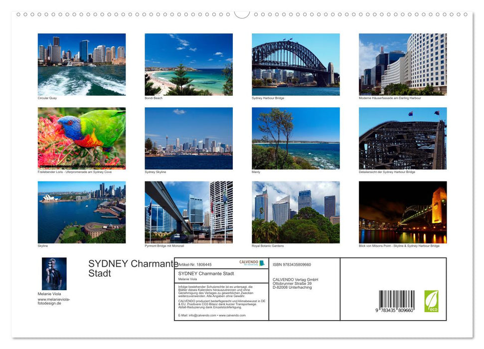 SYDNEY Charmante Stadt (CALVENDO Premium Wandkalender 2025)