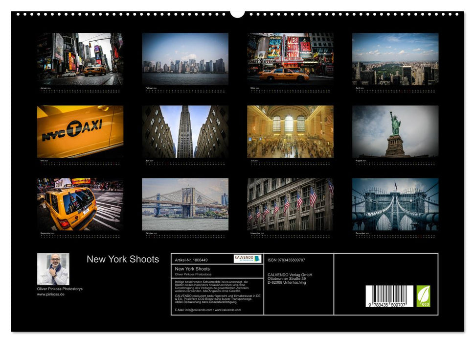 New York Shoots (CALVENDO Premium Wandkalender 2025)