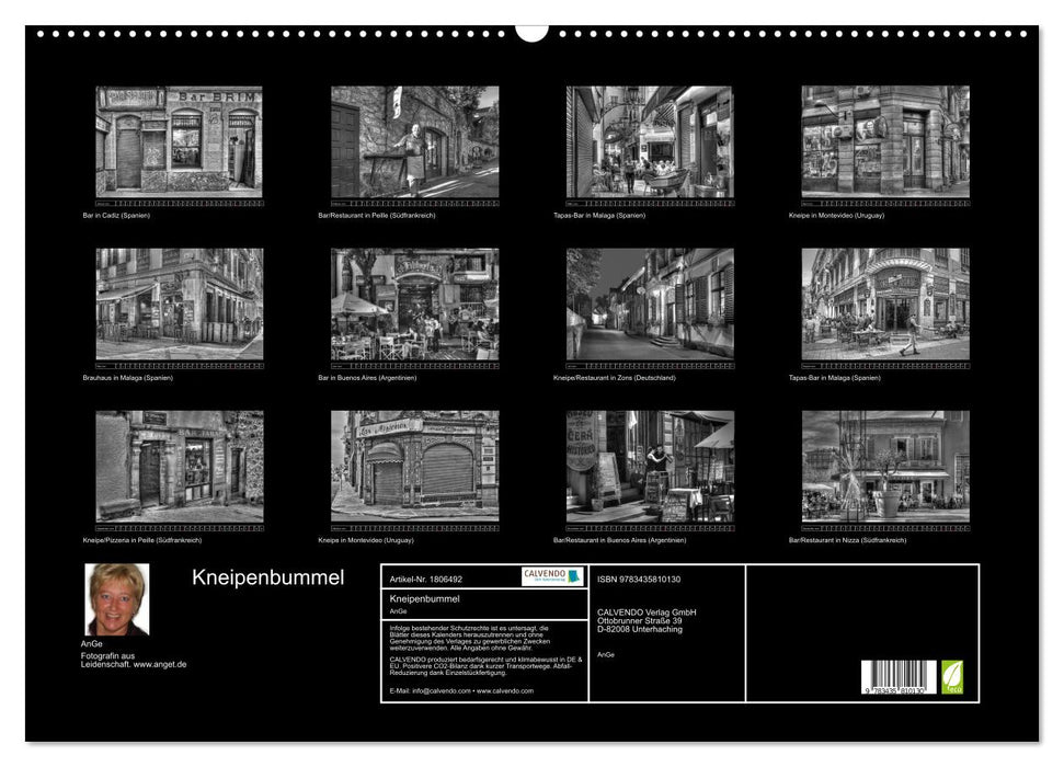 Kneipenbummel (CALVENDO Wandkalender 2025)