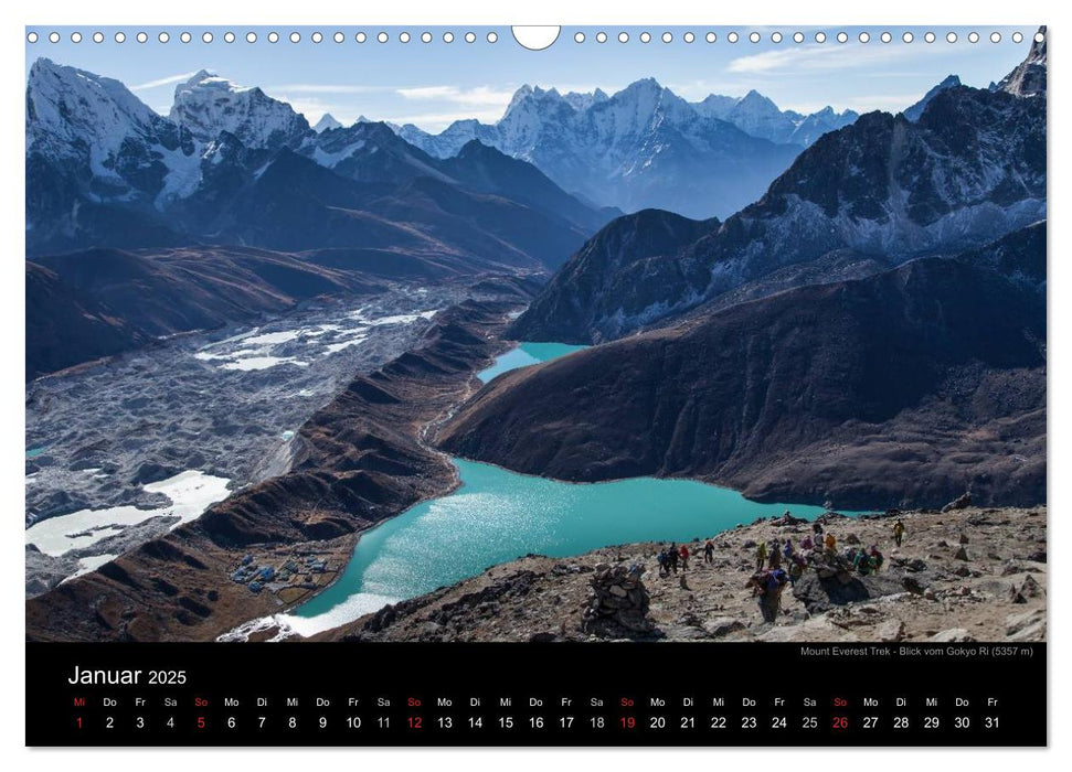 Mount Everest Trek (CALVENDO Wandkalender 2025)