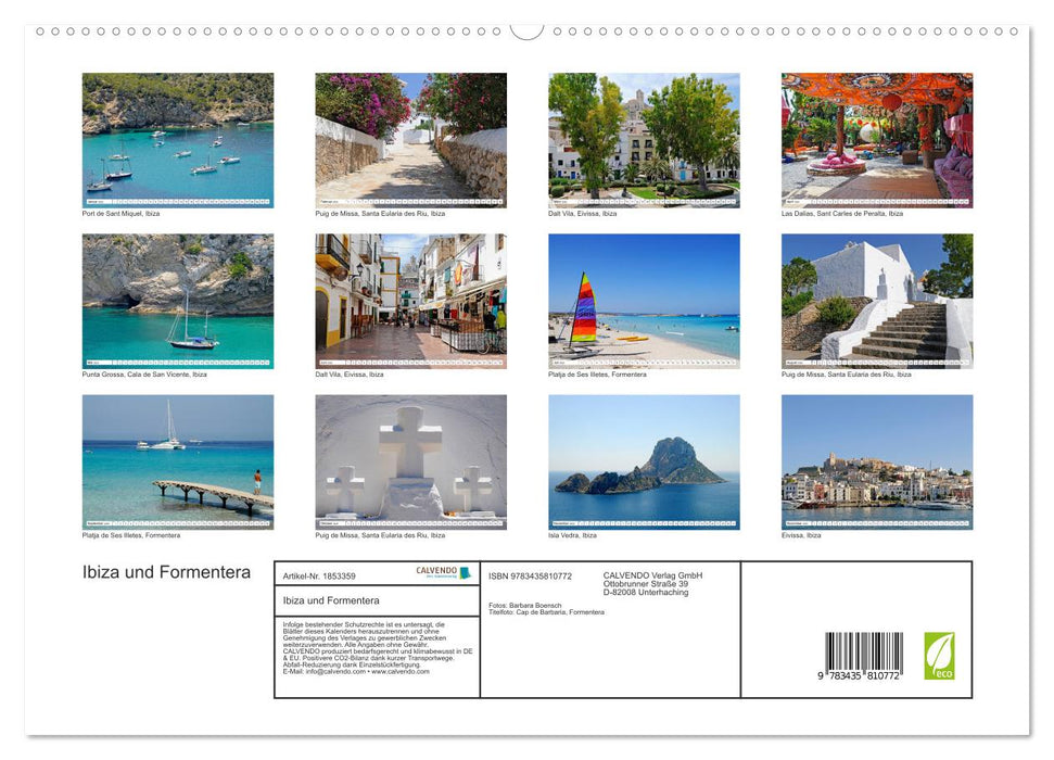 Ibiza und Formentera (CALVENDO Premium Wandkalender 2025)