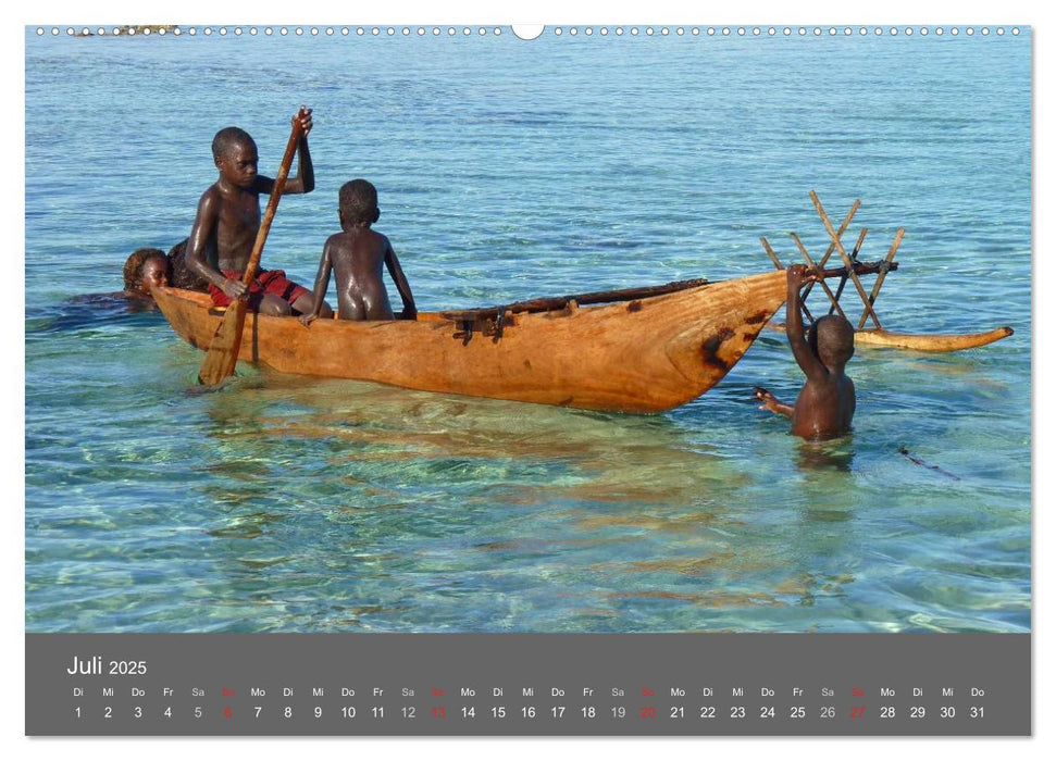 Die Kinder von Papua Neuguinea (CALVENDO Premium Wandkalender 2025)