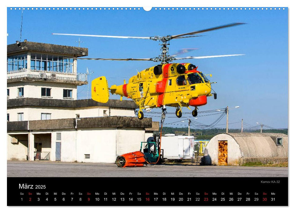 Helicopter 2025 (CALVENDO Premium Wandkalender 2025)