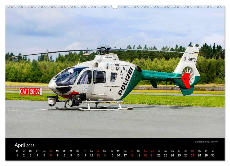 Helicopter 2025 (CALVENDO Premium Wandkalender 2025)