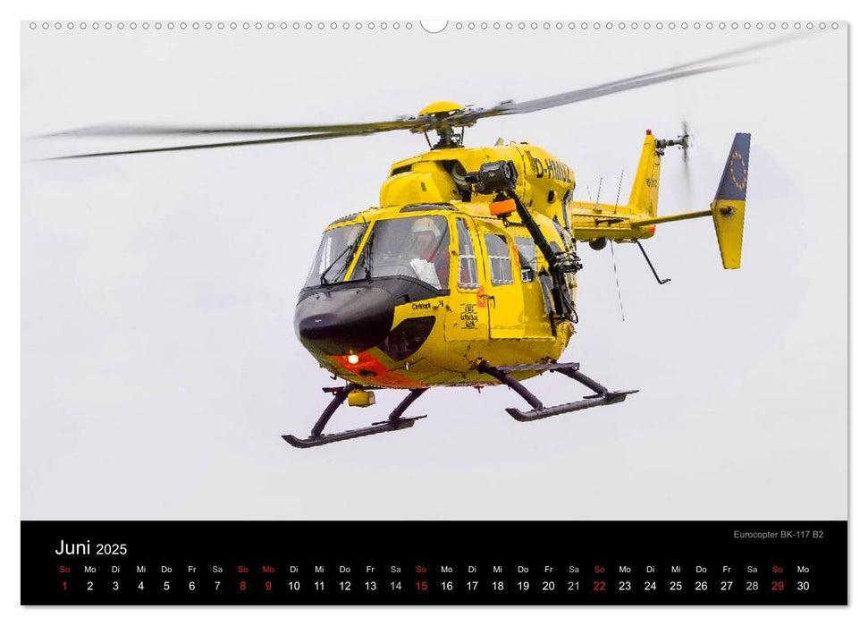 Helicopter 2025 (CALVENDO Premium Wandkalender 2025)