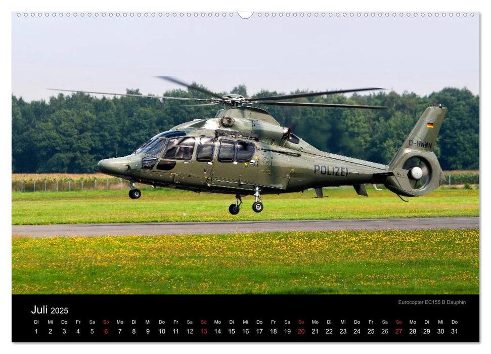 Helicopter 2025 (CALVENDO Premium Wandkalender 2025)