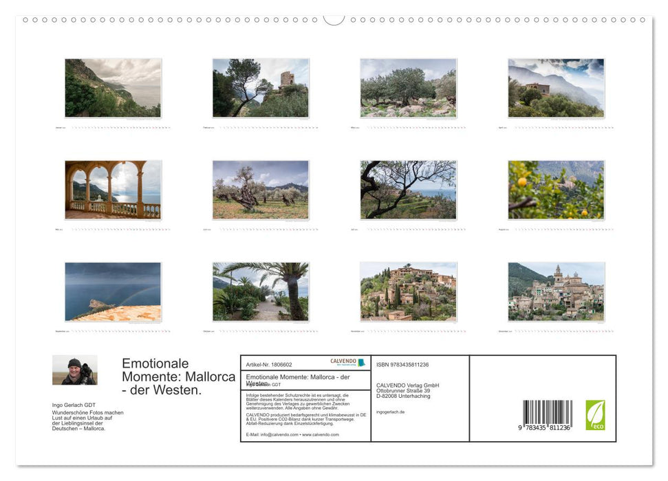 Emotionale Momente: Mallorca - der Westen. (CALVENDO Premium Wandkalender 2025)