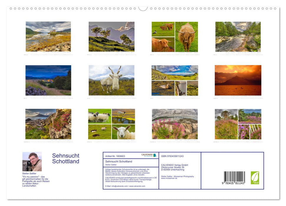 Sehnsucht Schottland (CALVENDO Premium Wandkalender 2025)