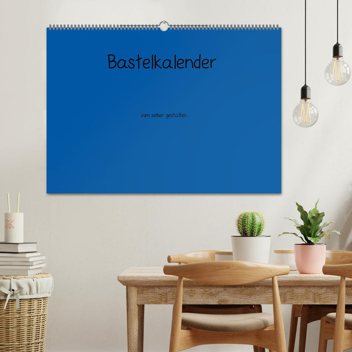 Bastelkalender - Blau (CALVENDO Wandkalender 2025)