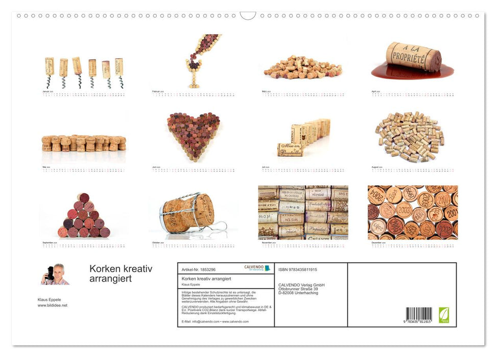 Korken kreativ arrangiert (CALVENDO Wandkalender 2025)