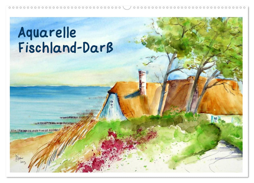 Aquarelle - Fischland-Darß (CALVENDO Wandkalender 2025)