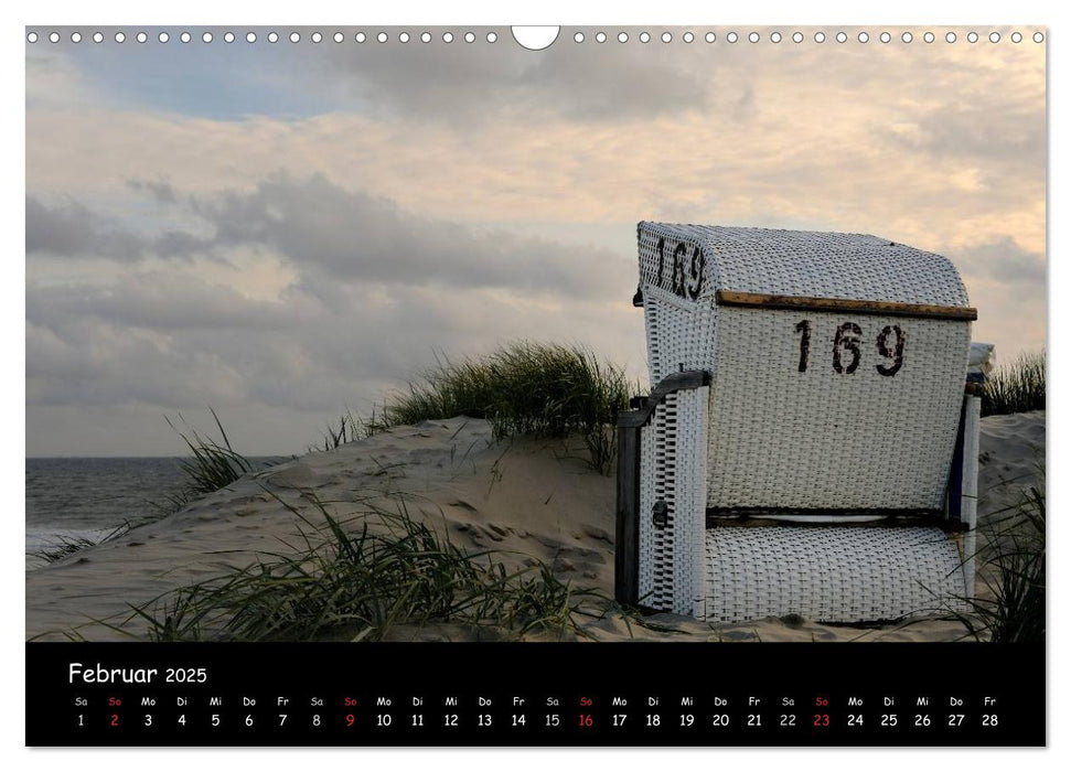 Strandimpressionen von der Nordsee (CALVENDO Wandkalender 2025)