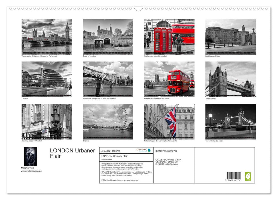 LONDON Urbaner Flair (CALVENDO Wandkalender 2025)