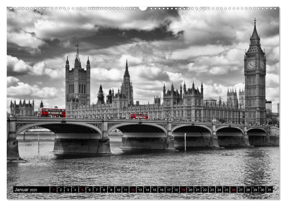 LONDON Urbaner Flair (CALVENDO Wandkalender 2025)