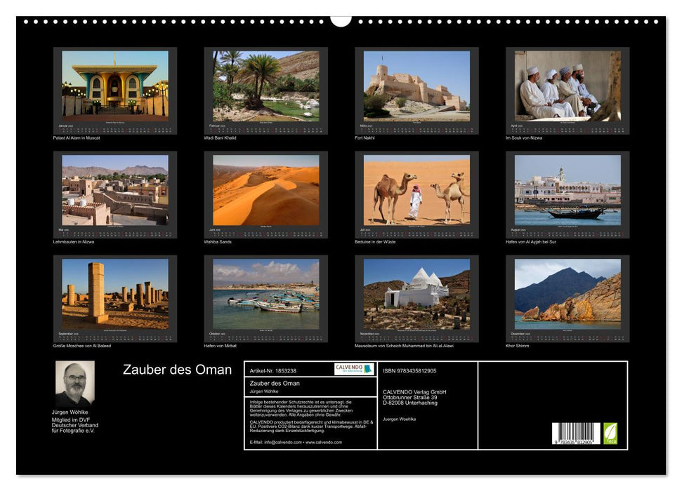 Zauber des Oman (CALVENDO Wandkalender 2025)