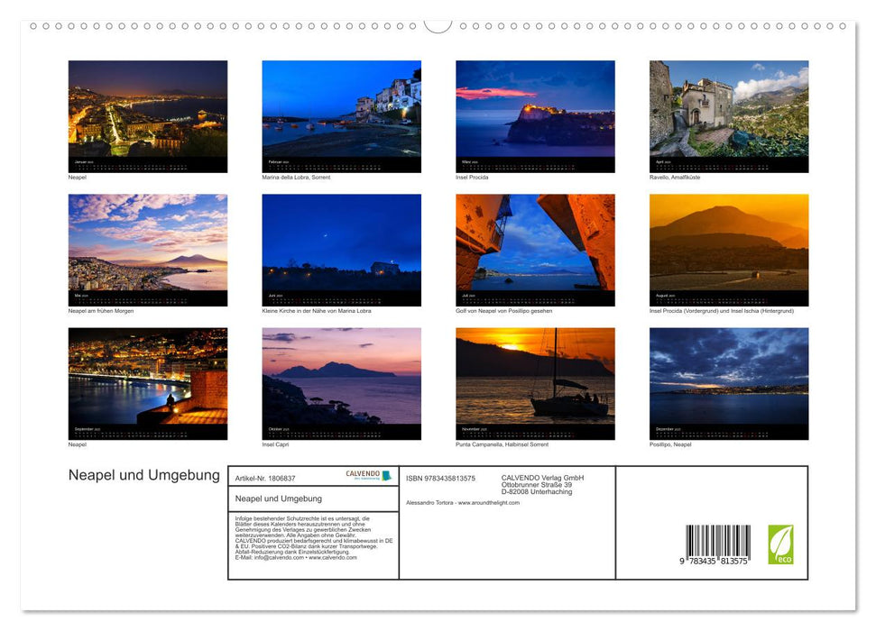 Neapel und Umgebung (CALVENDO Premium Wandkalender 2025)