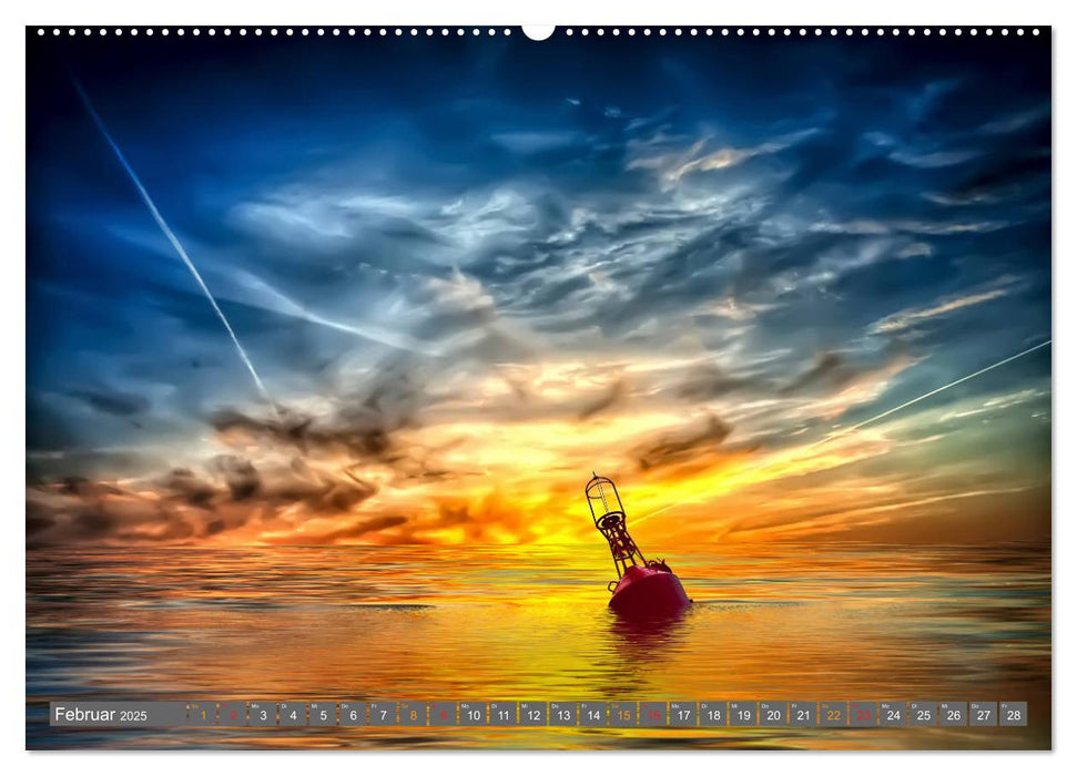 Friesland, verzauberte Landschaft an der Nordsee (CALVENDO Premium Wandkalender 2025)