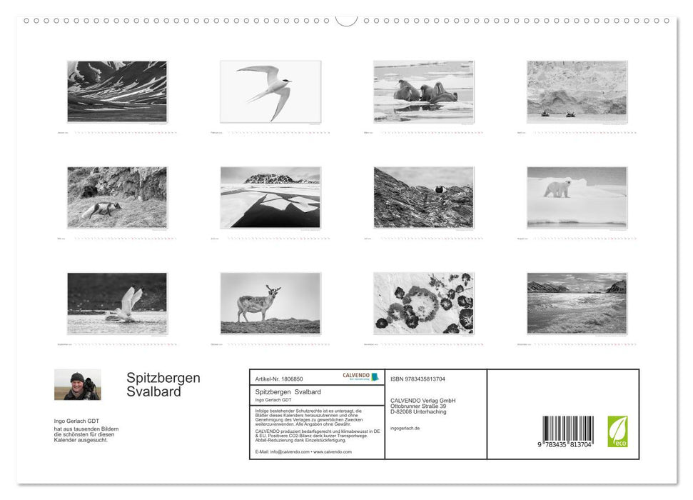 Spitzbergen Svalbard (CALVENDO Premium Wandkalender 2025)