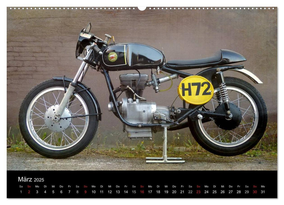 Motorrad Oldtimer (CALVENDO Wandkalender 2025)
