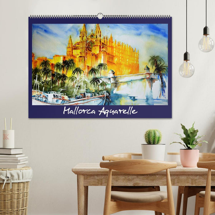 Mallorca Aquarelle (CALVENDO Wandkalender 2025)