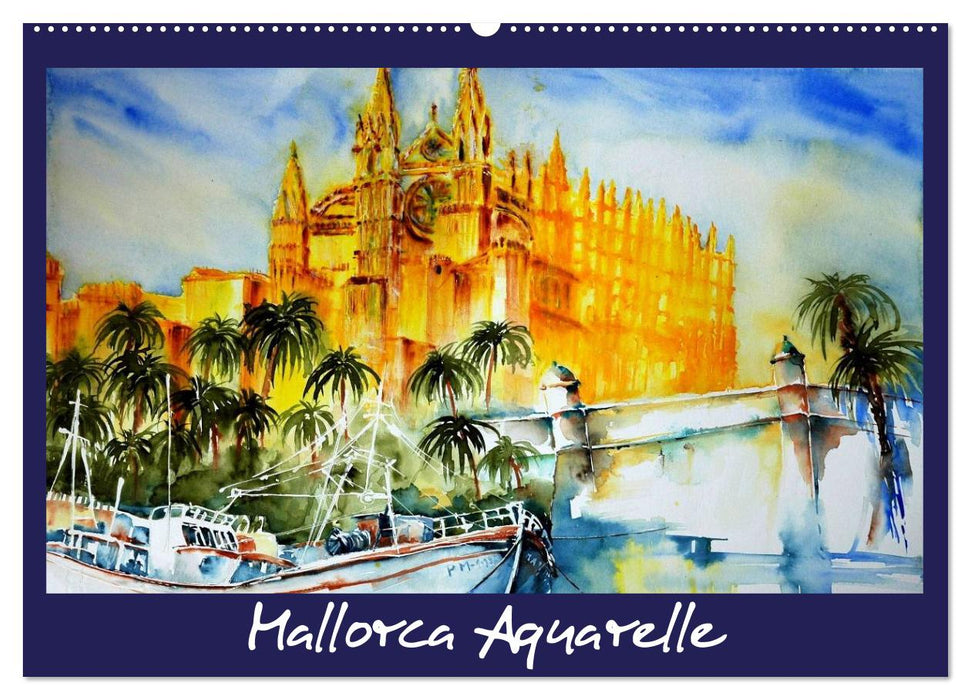 Mallorca Aquarelle (CALVENDO Wandkalender 2025)