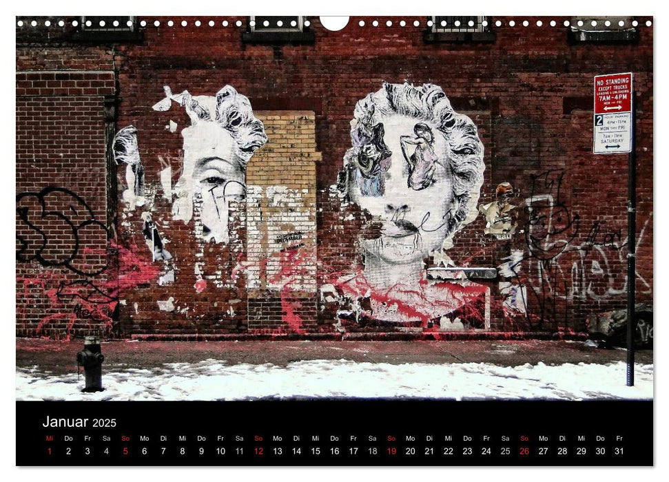 New York Street Art Kalender (CALVENDO Wandkalender 2025)