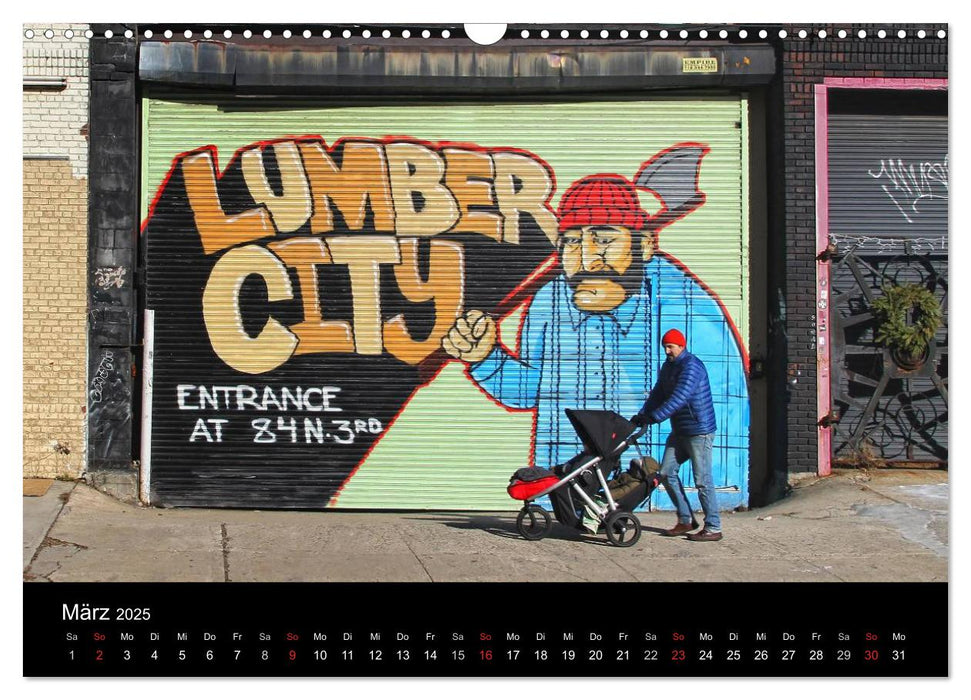 New York Street Art Kalender (CALVENDO Wandkalender 2025)