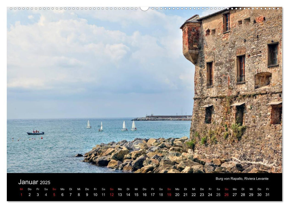 Ligurien - die italienische Riviera (CALVENDO Premium Wandkalender 2025)