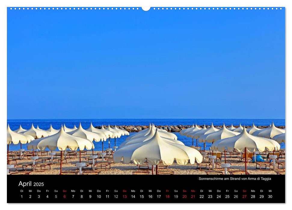 Ligurien - die italienische Riviera (CALVENDO Premium Wandkalender 2025)