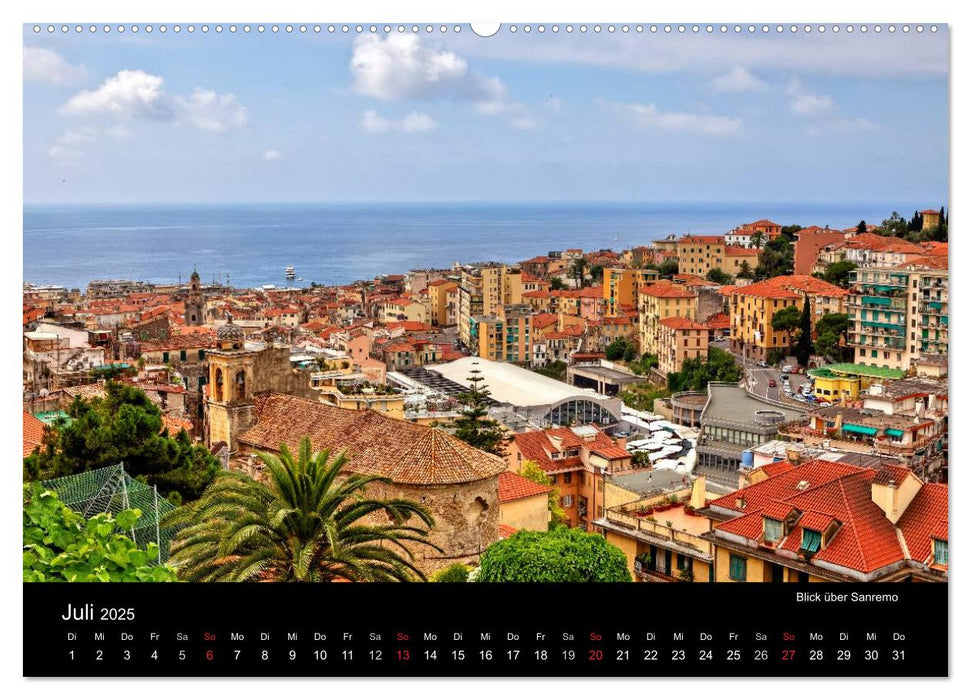 Ligurien - die italienische Riviera (CALVENDO Premium Wandkalender 2025)
