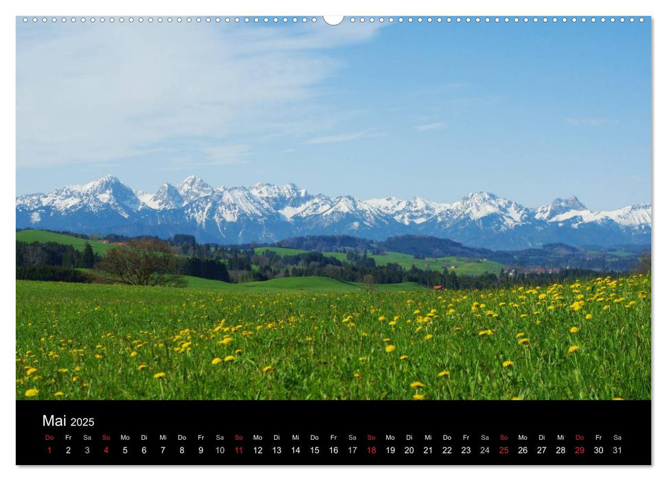 Quer durch die Alpen (CALVENDO Premium Wandkalender 2025)