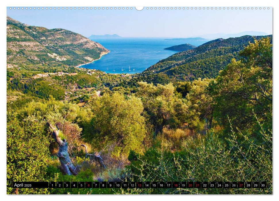 Insel Lefkas (CALVENDO Premium Wandkalender 2025)