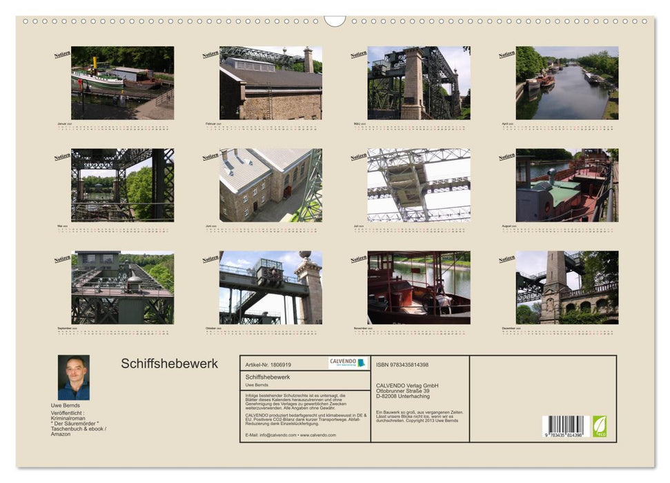 Schiffshebewerk (CALVENDO Wandkalender 2025)