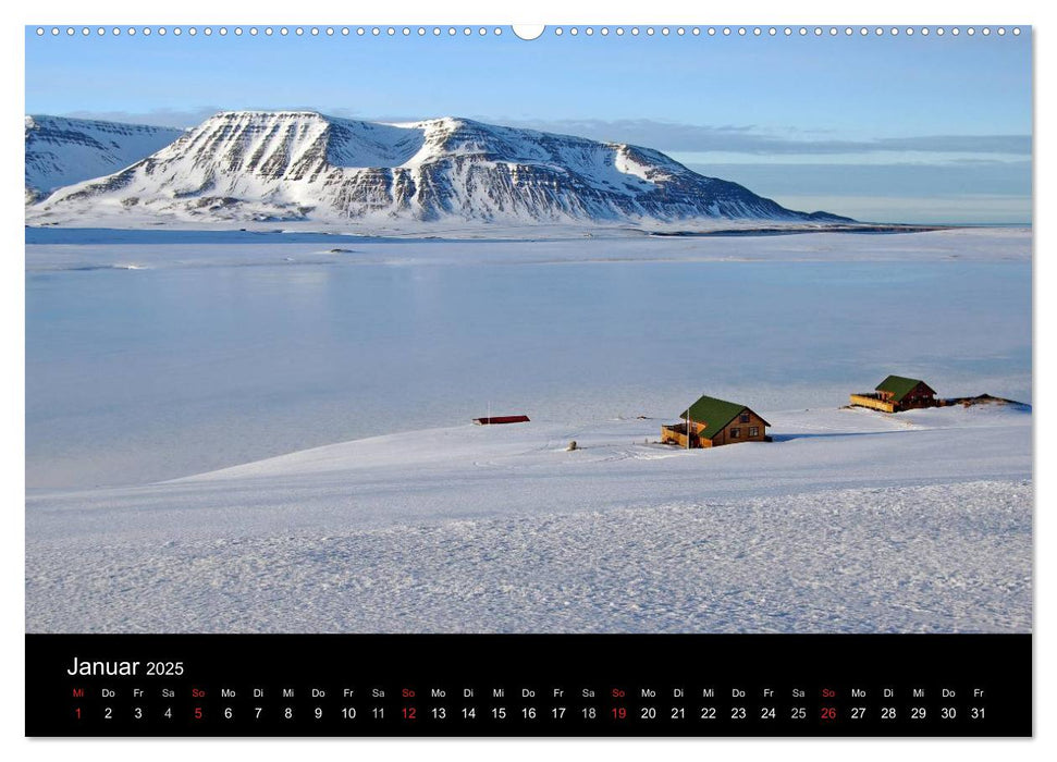 Island und die Färöer (CALVENDO Wandkalender 2025)